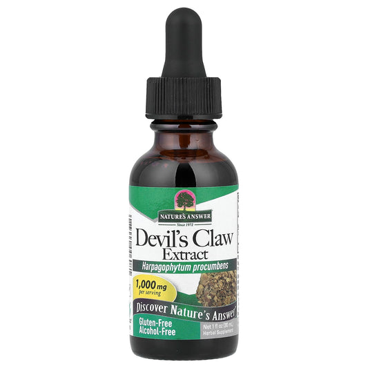 Nature's Answer, Devil's Claw Extract, Alcohol-Free, 1,000 mg, 1 fl oz (30 ml) - Image 1