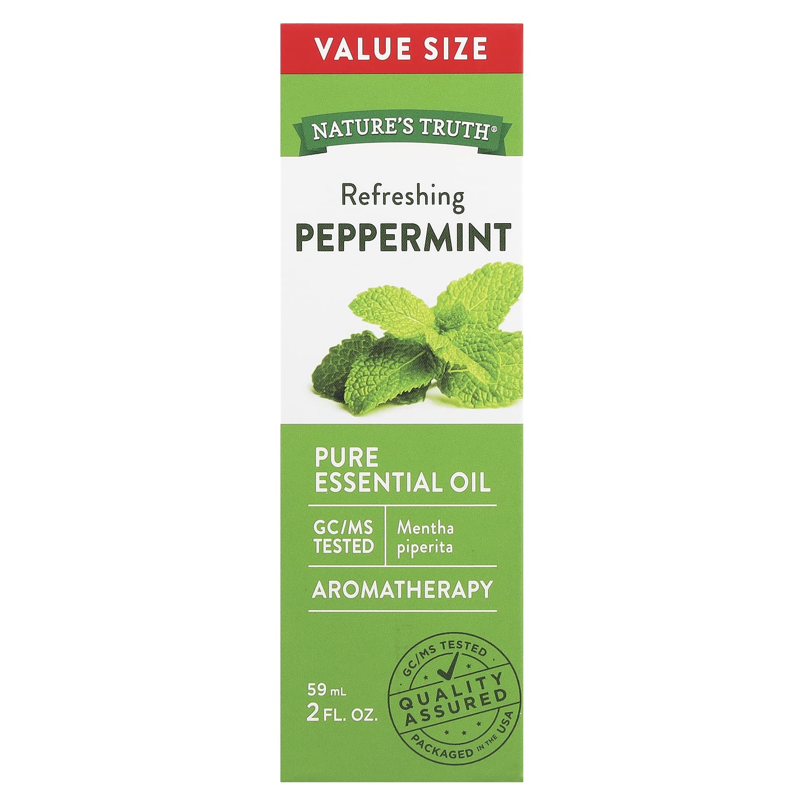 Nature's Truth, Pure Essential Oil, Refreshing Peppermint, 2 fl oz (59 ml) - Image 2