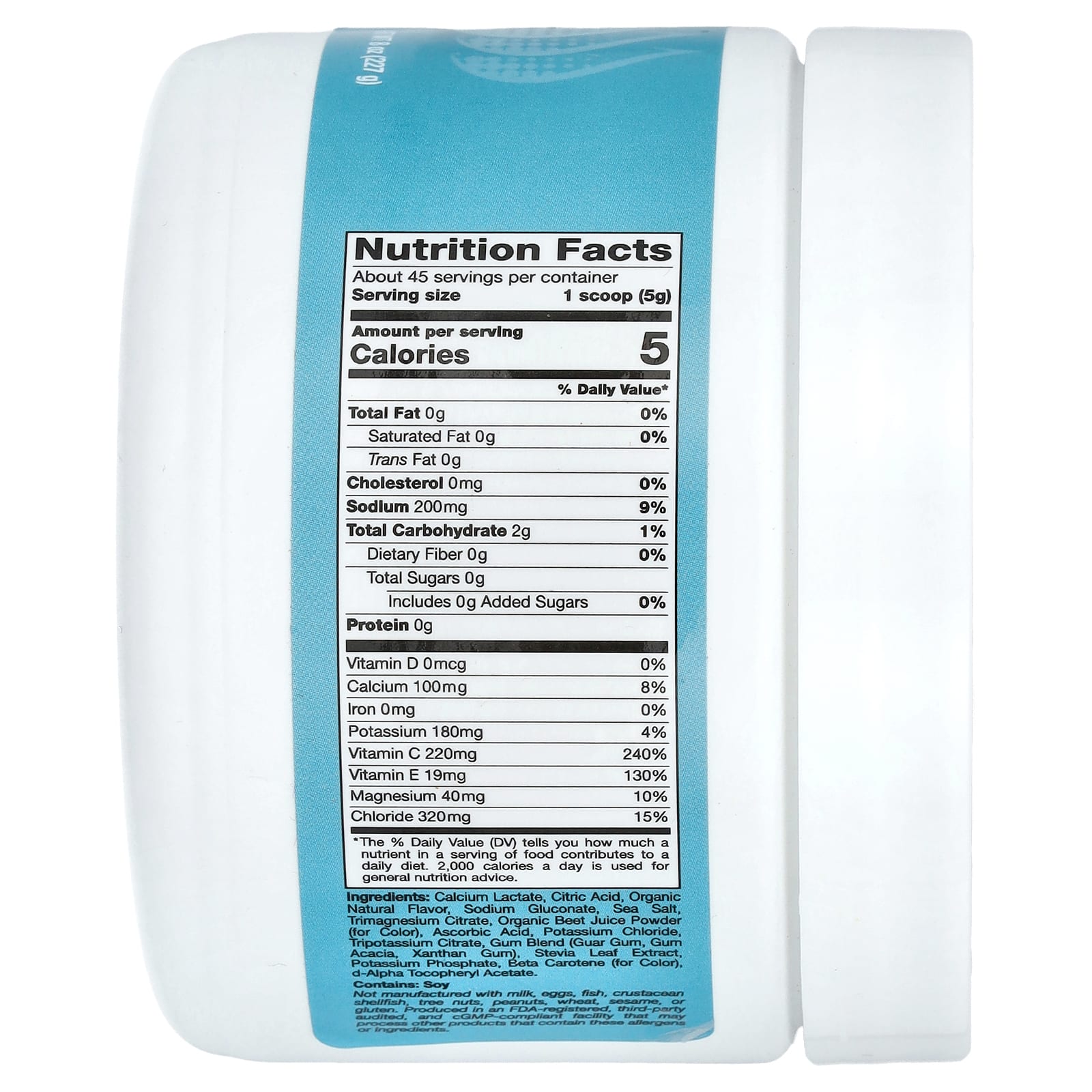 California Gold Nutrition HydrationUP Electrolyte Mix, Tropical Flavor, 8 oz - Image 2