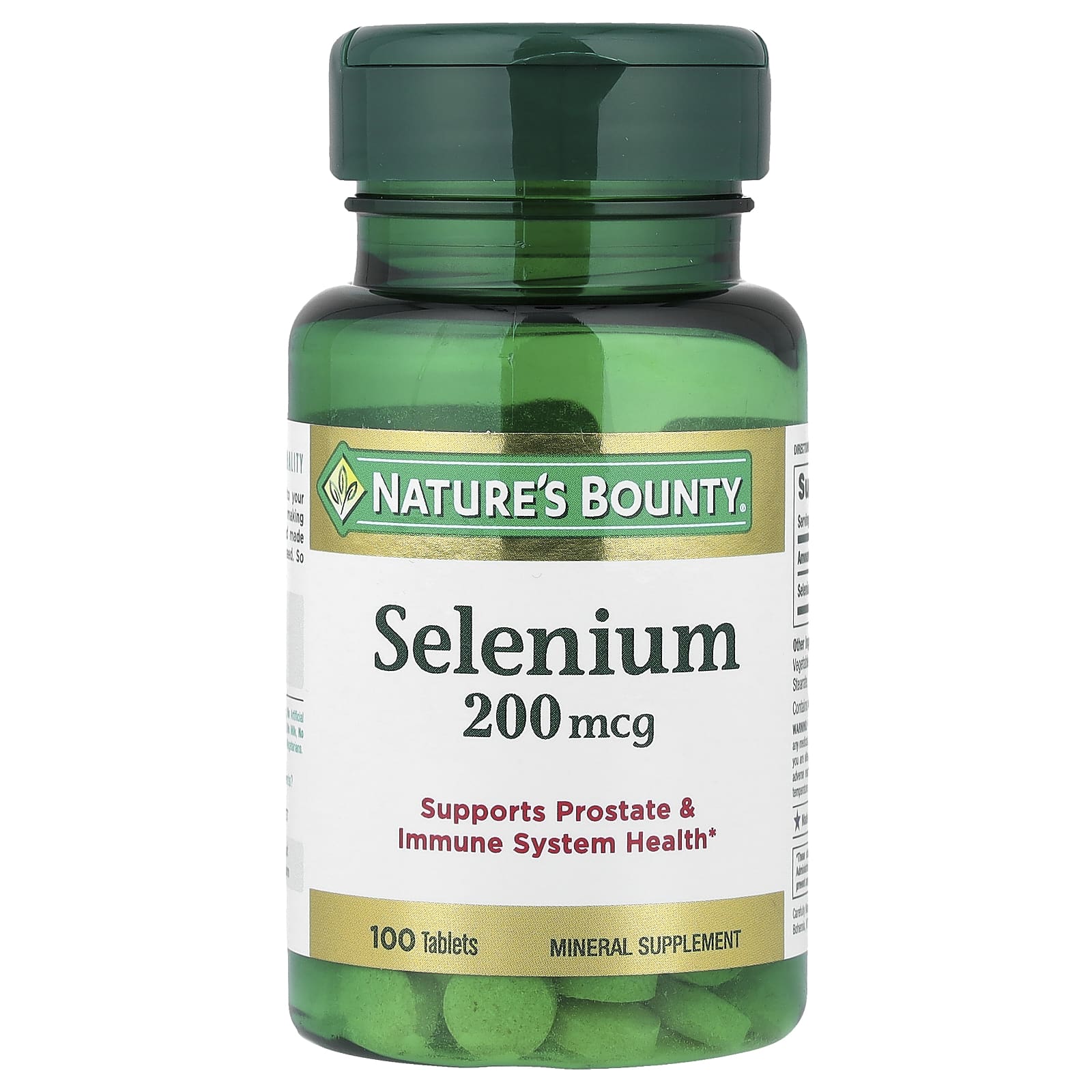 Nature's Bounty, Selenium, 200 mcg, 100 Tablets - Image 1
