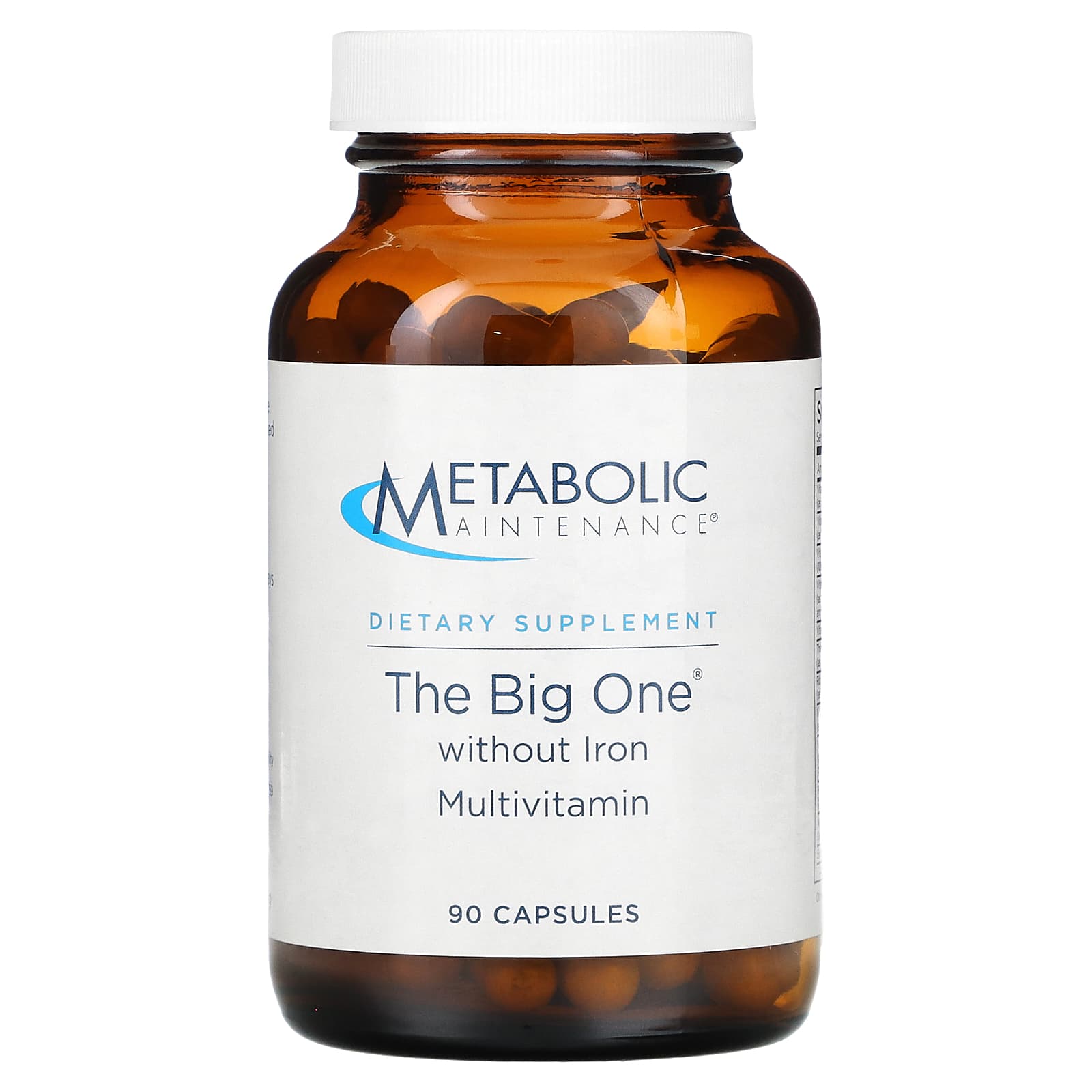 Metabolic Maintenance, The Big One without Iron, 90 Capsules - Image 1