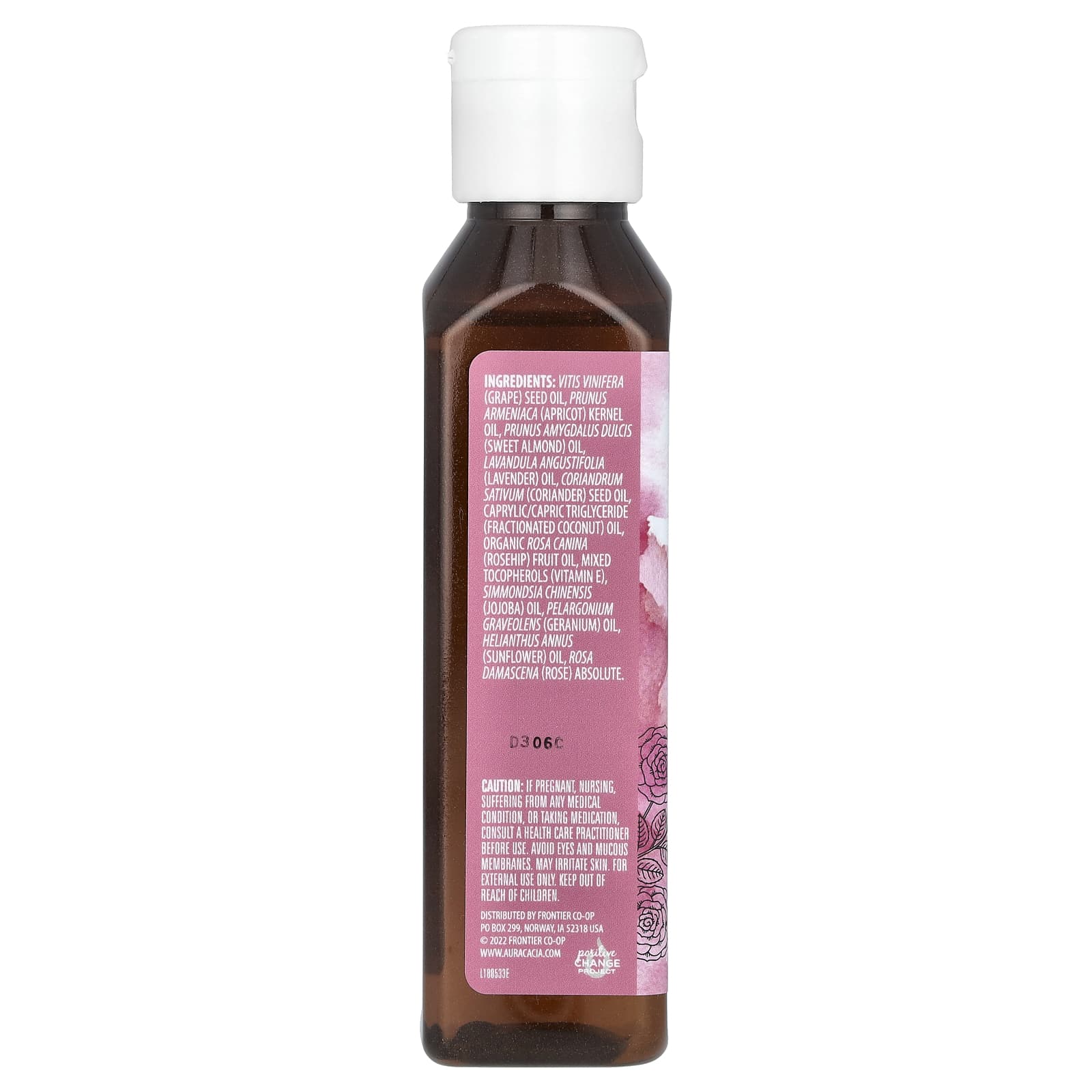 Aura Cacia Geranium & Rose Body Oil - 4 fl oz (118 ml) - Image 2