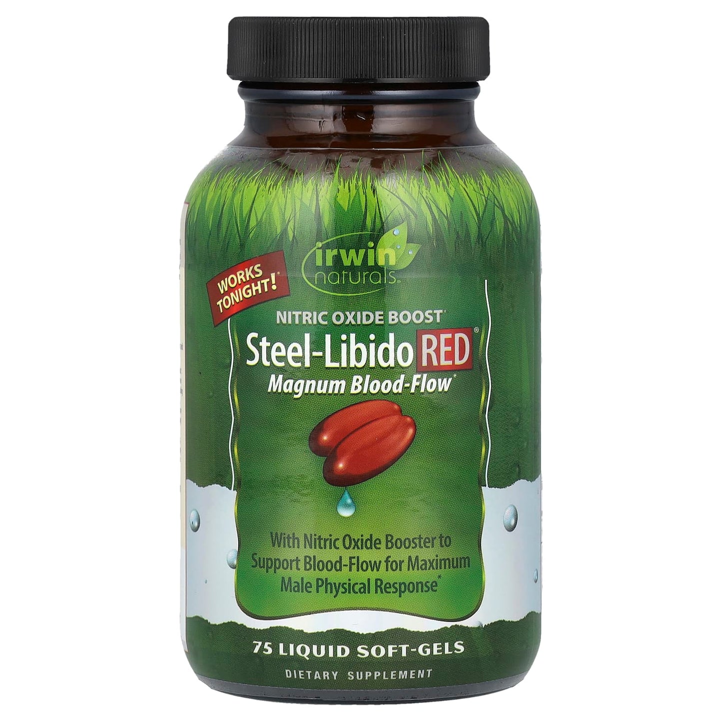 Steel-Libido RED by Irwin Naturals - Nitric Oxide Booster for Male Enhancement - Image 1