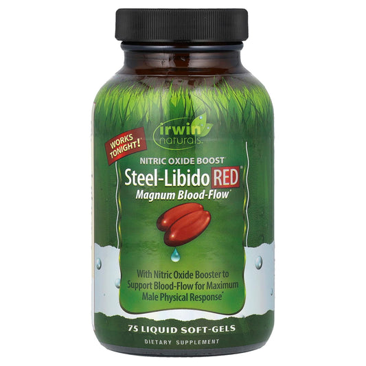 Steel-Libido RED by Irwin Naturals - Nitric Oxide Booster for Male Enhancement - Image 1