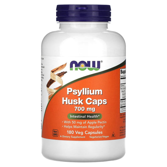 NOW Foods, Psyllium Husk Caps, 700 mg, 180 Veg Capsules - Image 1
