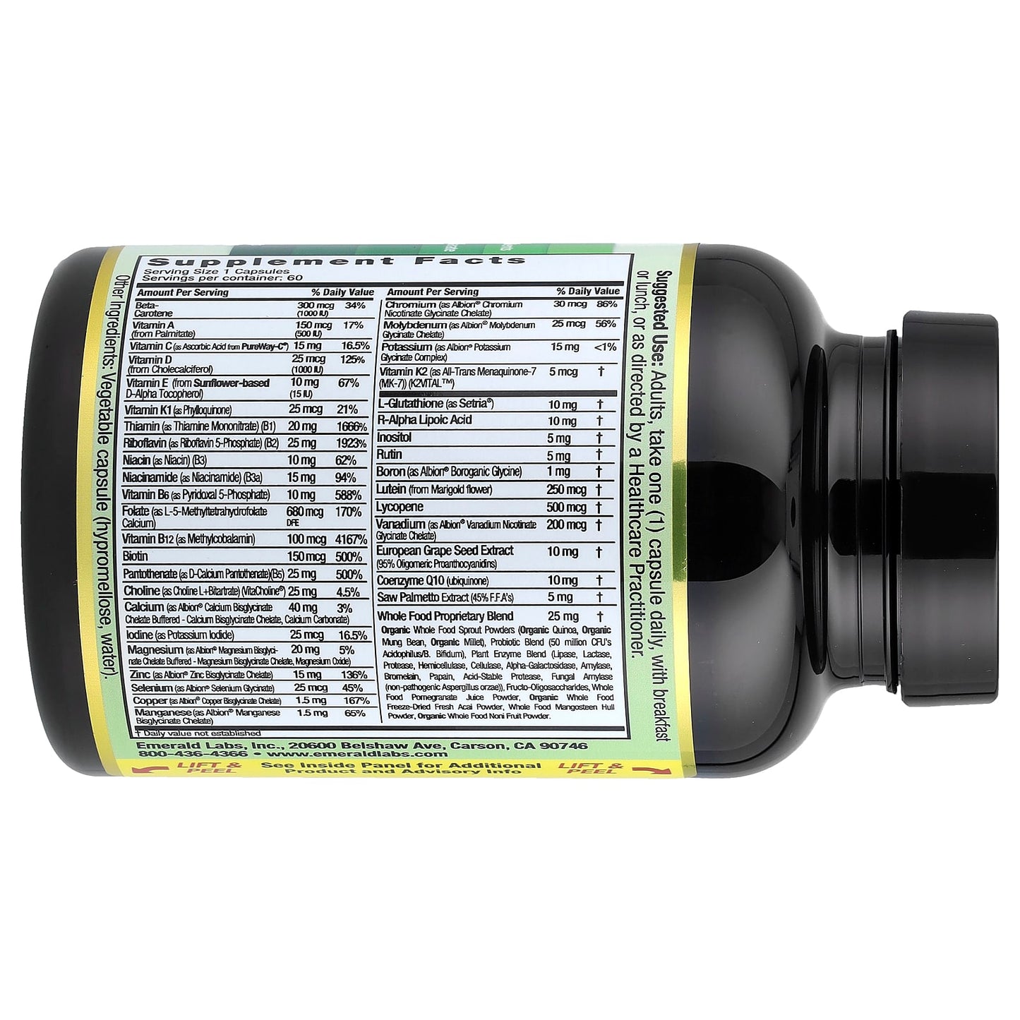 Emerald Laboratories Coenzymated Men's 45+ Daily Multi Vitamin - Image 2