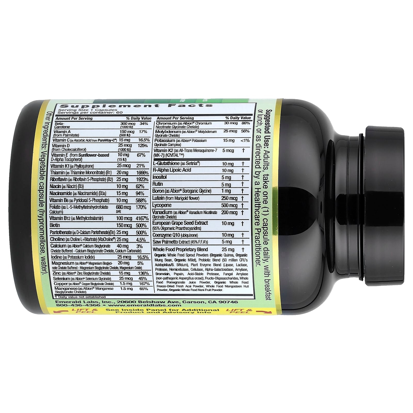 Emerald Laboratories Coenzymated Men's 45+ Daily Multi Vitamin - Image 2
