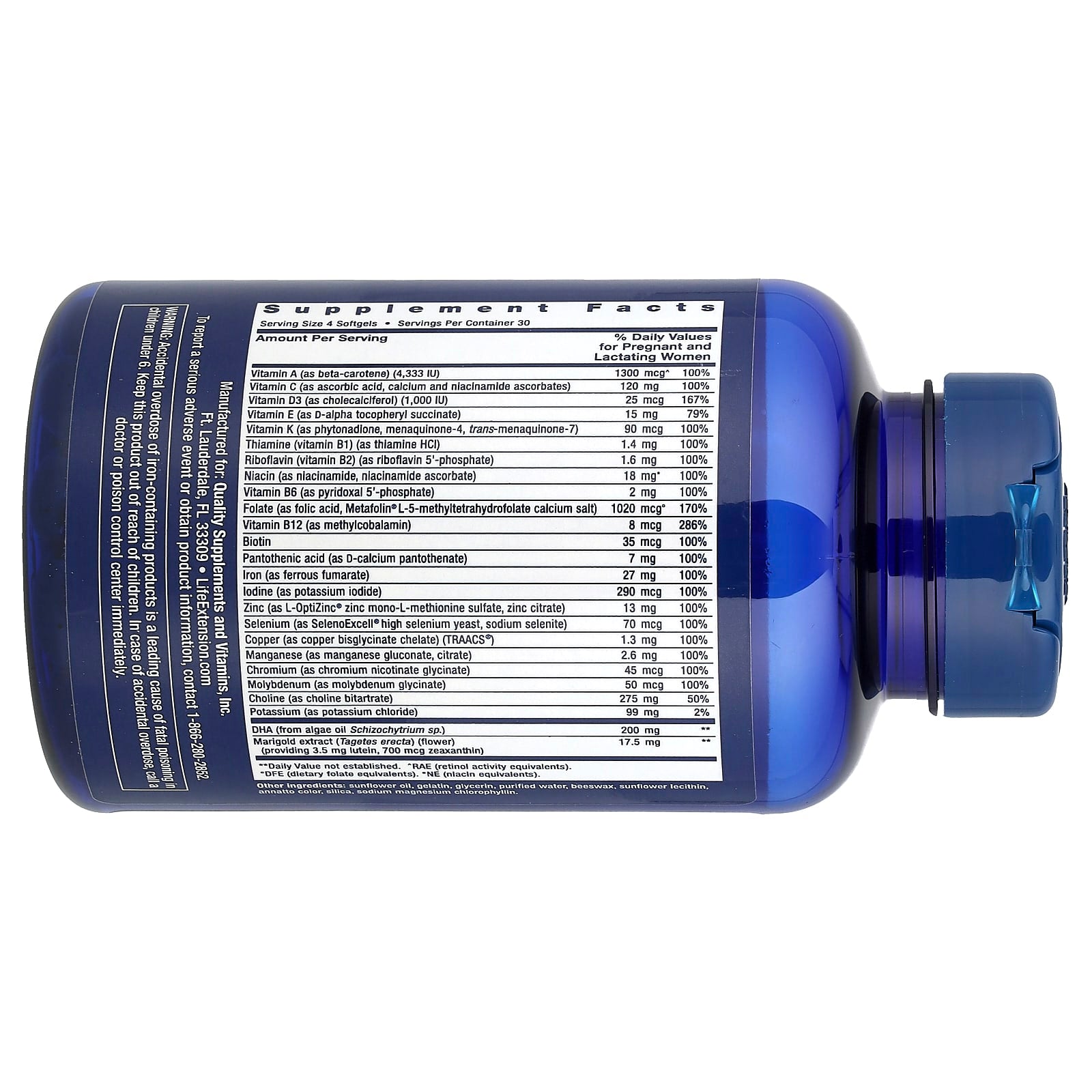 Life Extension, Prenatal Advantage, 120 Easy-To-Swallow Softgels