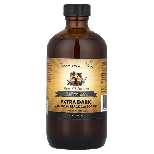 Sunny Isle, Jamaican Black Castor Oil, Extra Dark , 8 fl oz (236.58 ml) - Image 1