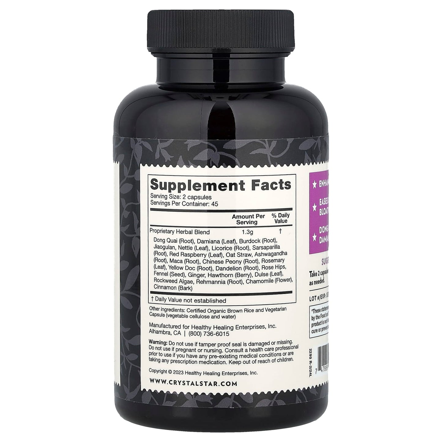 Balance Hormones & Ease PMS Symptoms with Crystal Star Female Harmony - Image 2