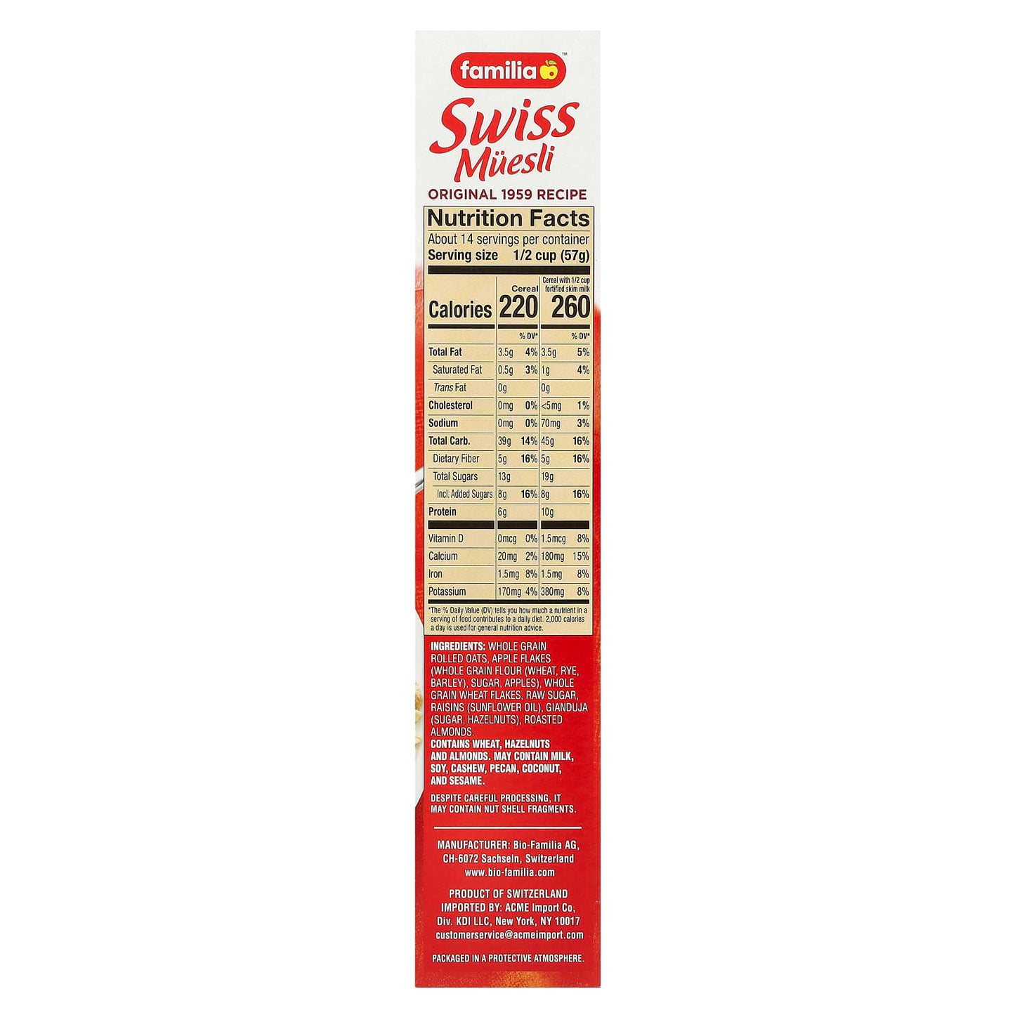 Swiss Muesli Original 1959 Recipe by Familia - Healthy Breakfast - Image 2