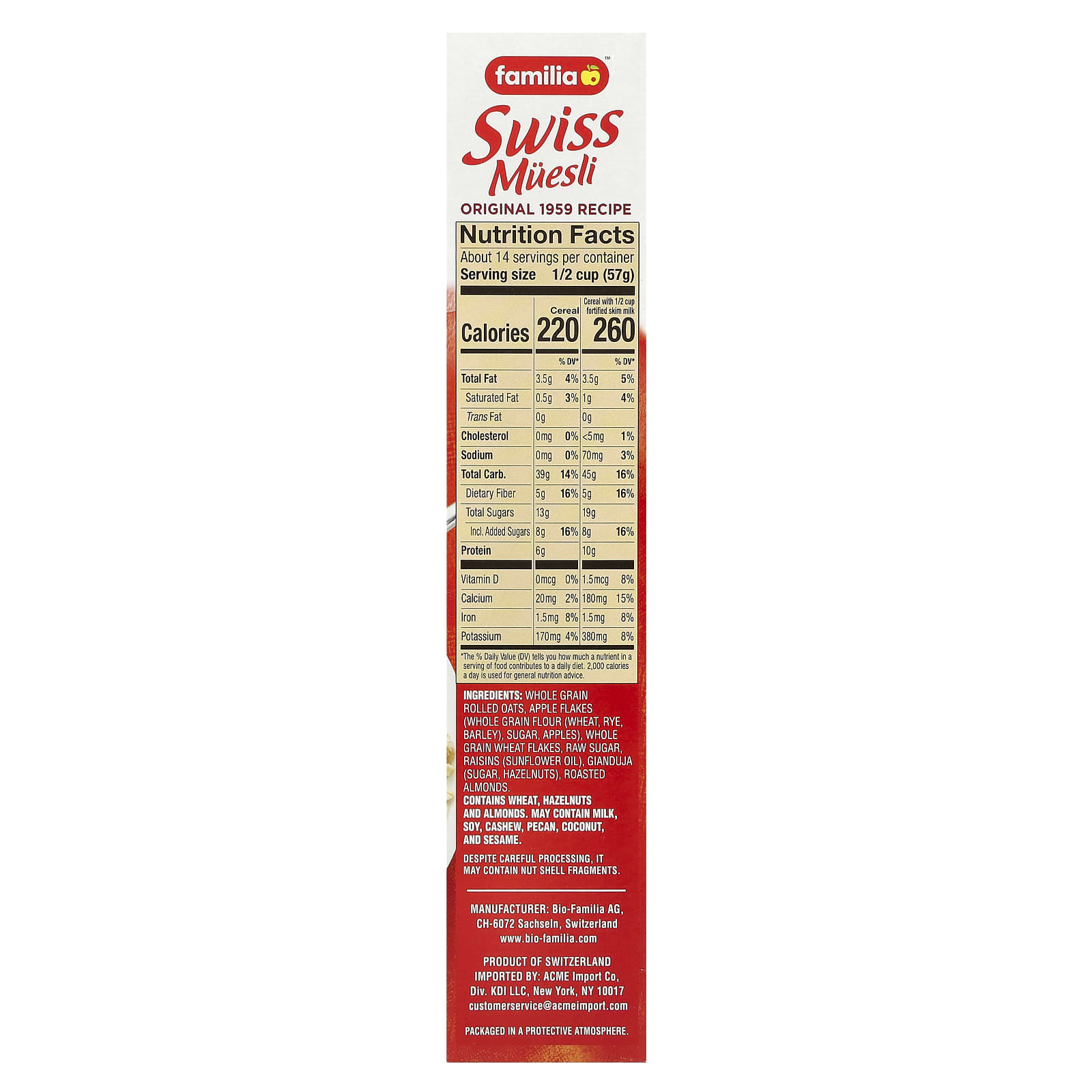 Swiss Muesli Original 1959 Recipe by Familia - Healthy Breakfast - Image 2