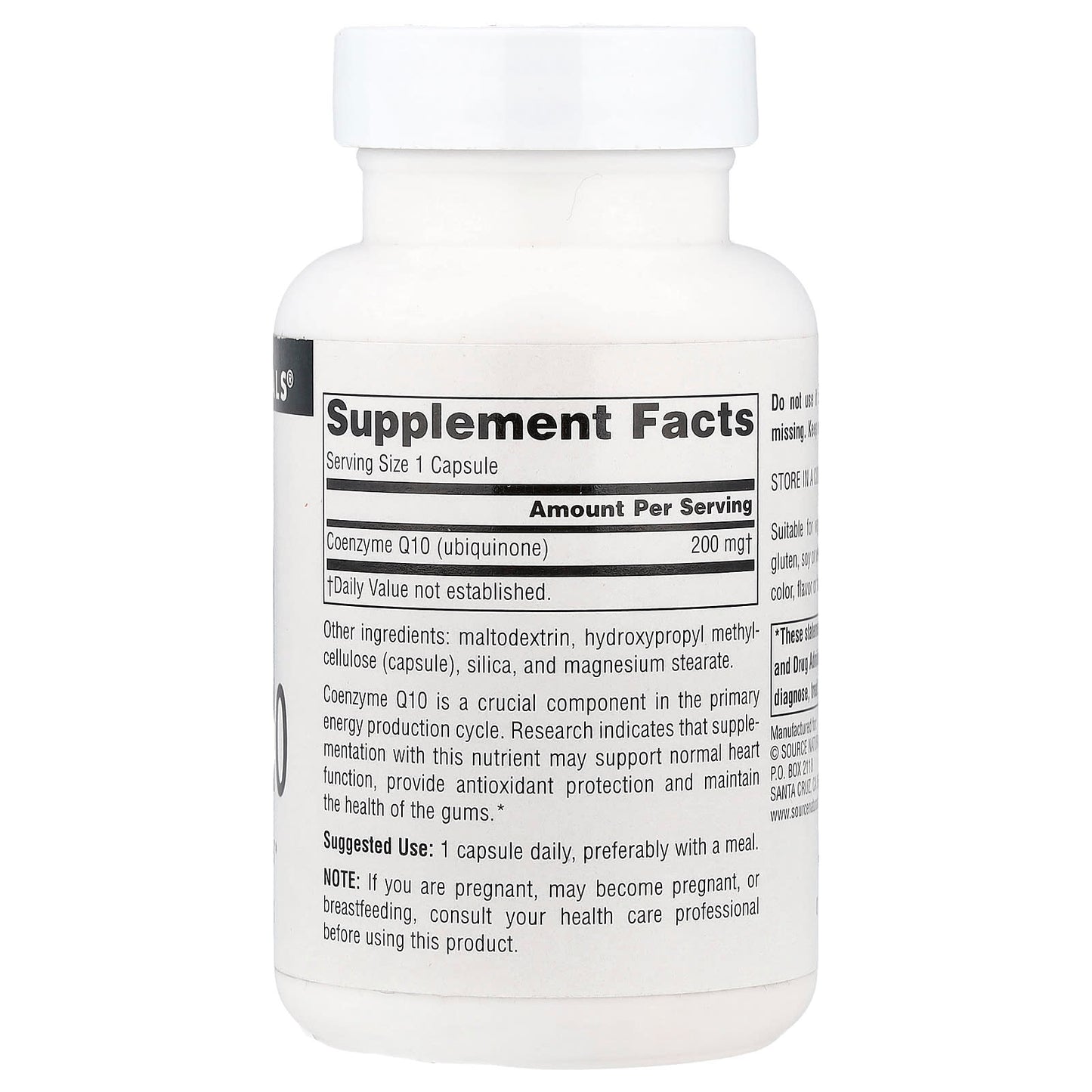 Source Naturals, Coenzyme Q10, 200 mg, 60 Capsules - Image 2