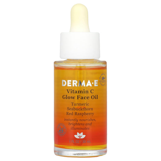 DERMA E Vitamin C Glow Face Oil 1 fl oz (30 ml) - Image 1