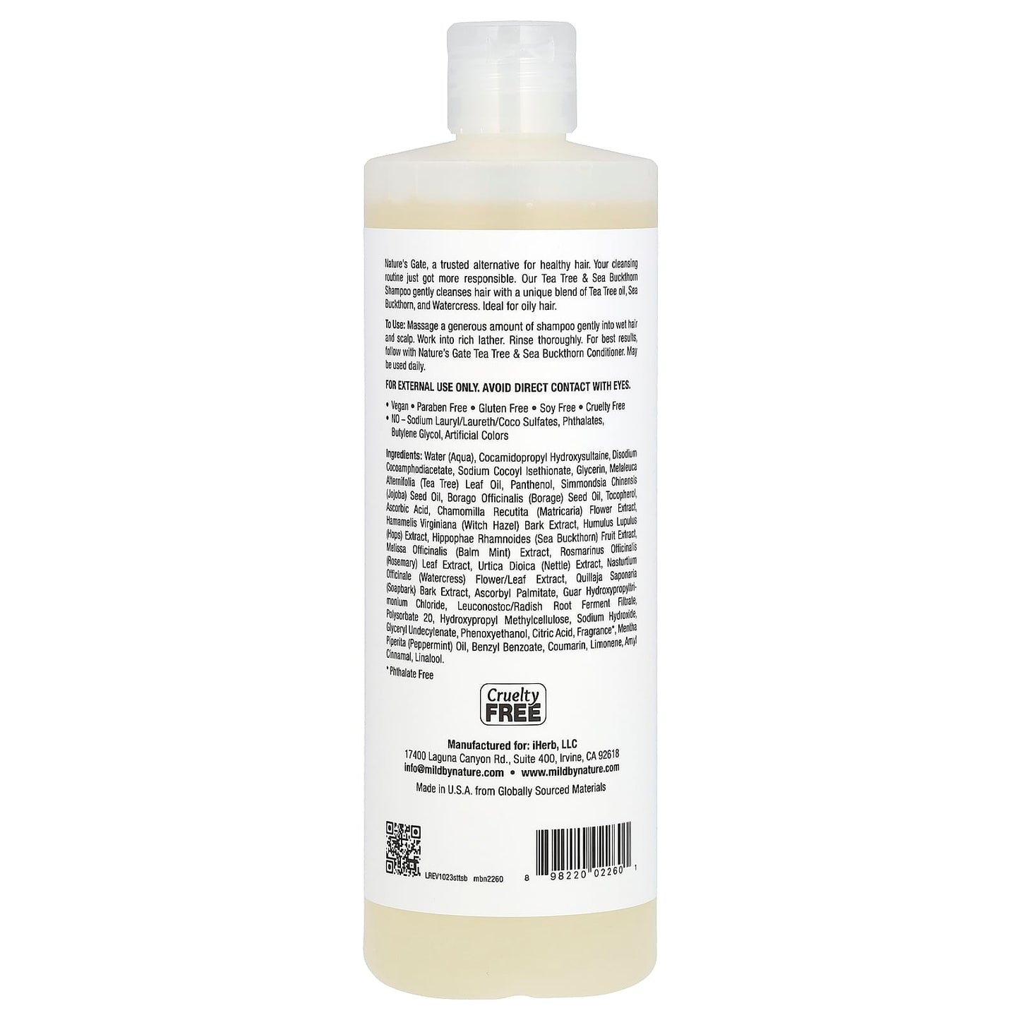 Nature-Inspired Shampoo for Oily Hair | Tea Tree & Sea Buckthorn - Image 2