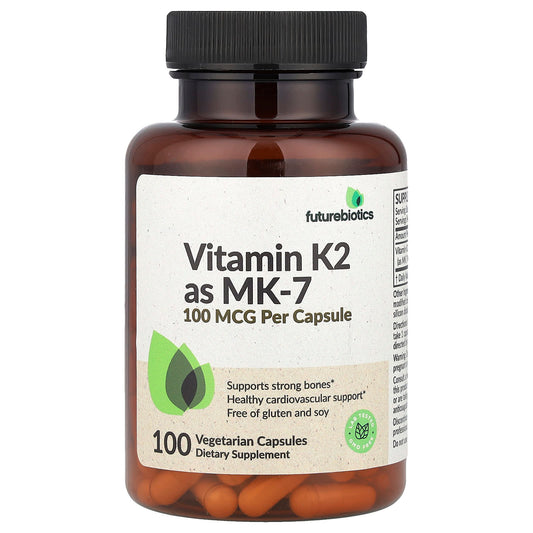 Futurebiotics Vitamin K2 MK-7 100 mcg Supports Strong Bones - Image 1