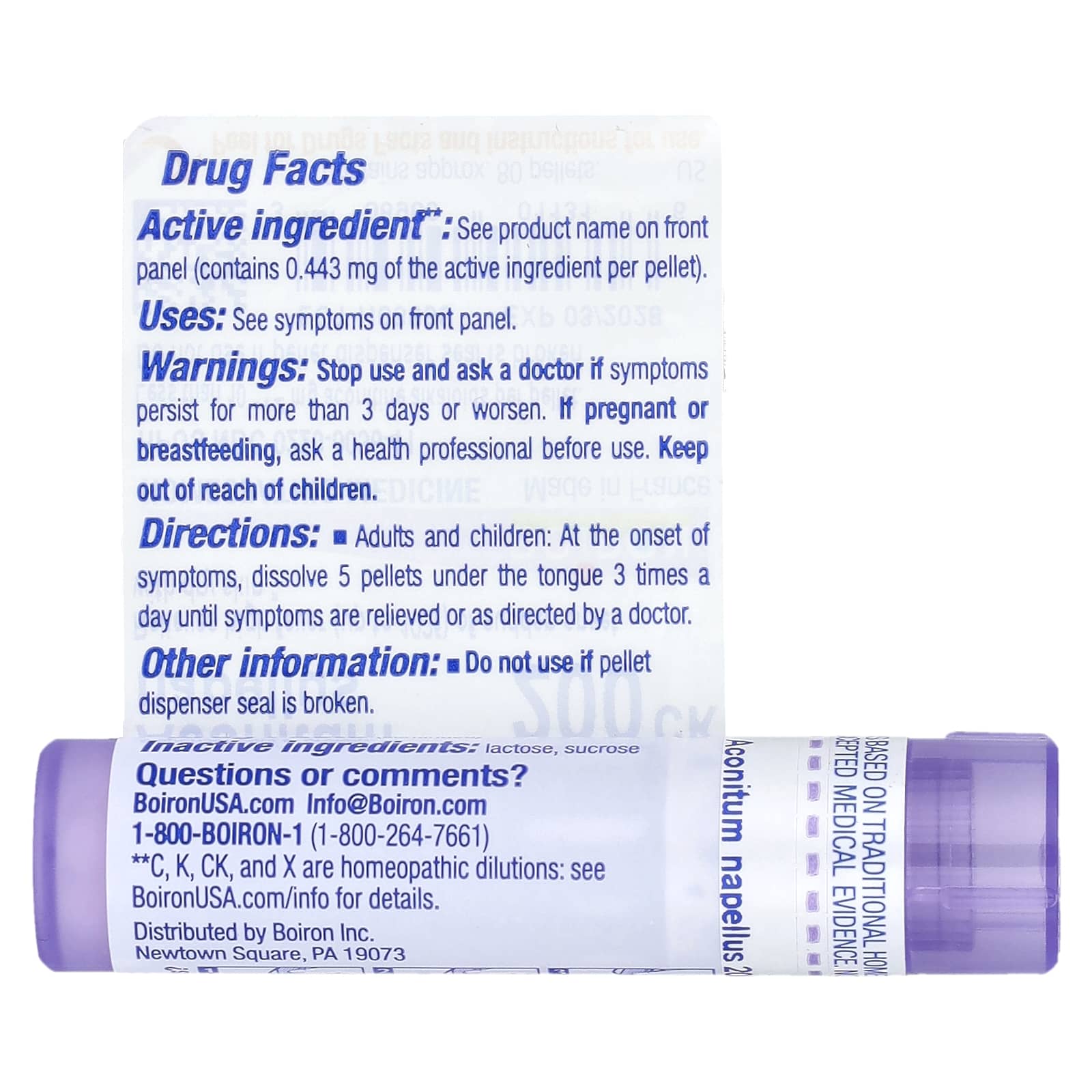 Boiron Aconitum Napellus 200CK Relief from Sudden Fever - Image 2