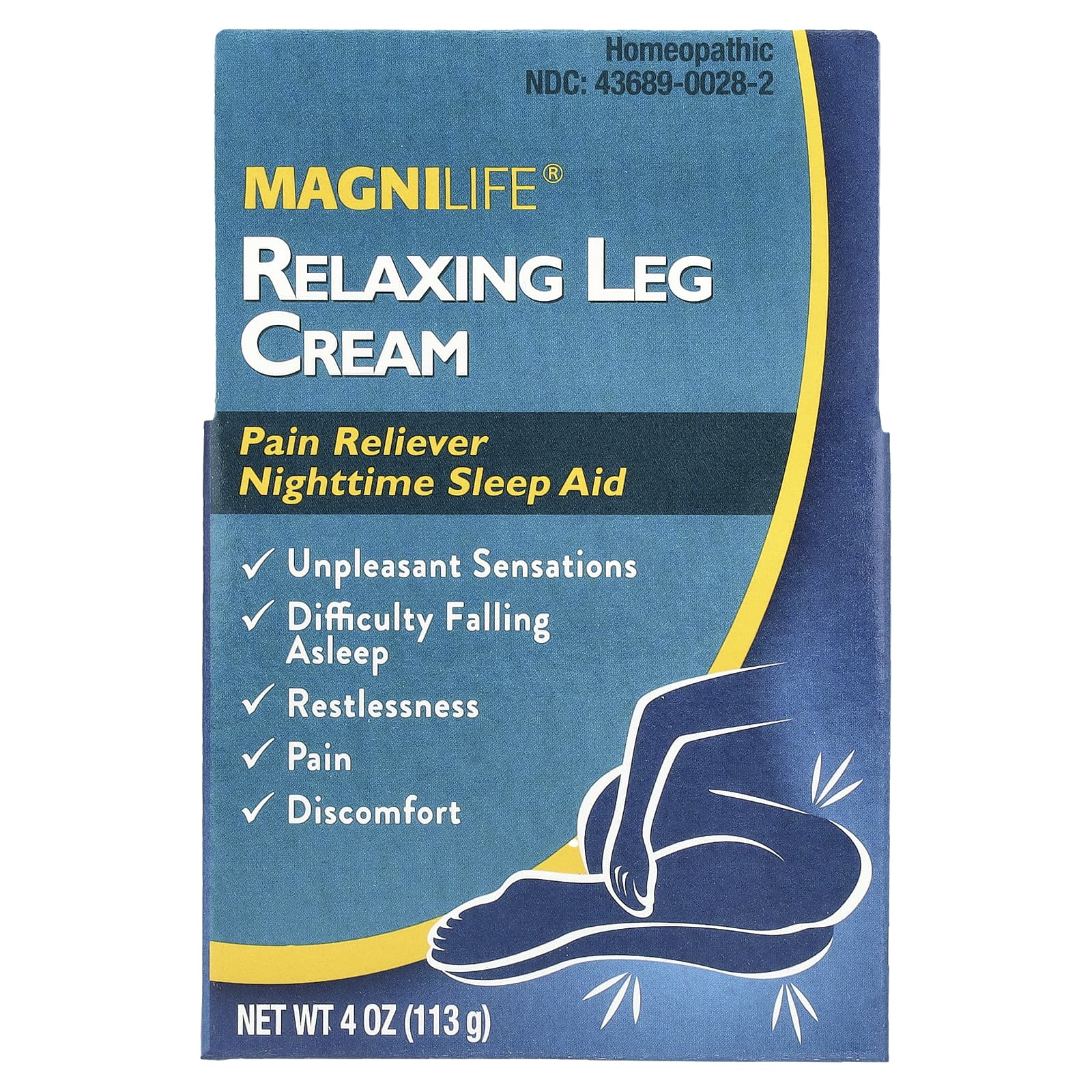MagniLife, Relaxing Leg Cream, 4 oz (113 g) - Image 2