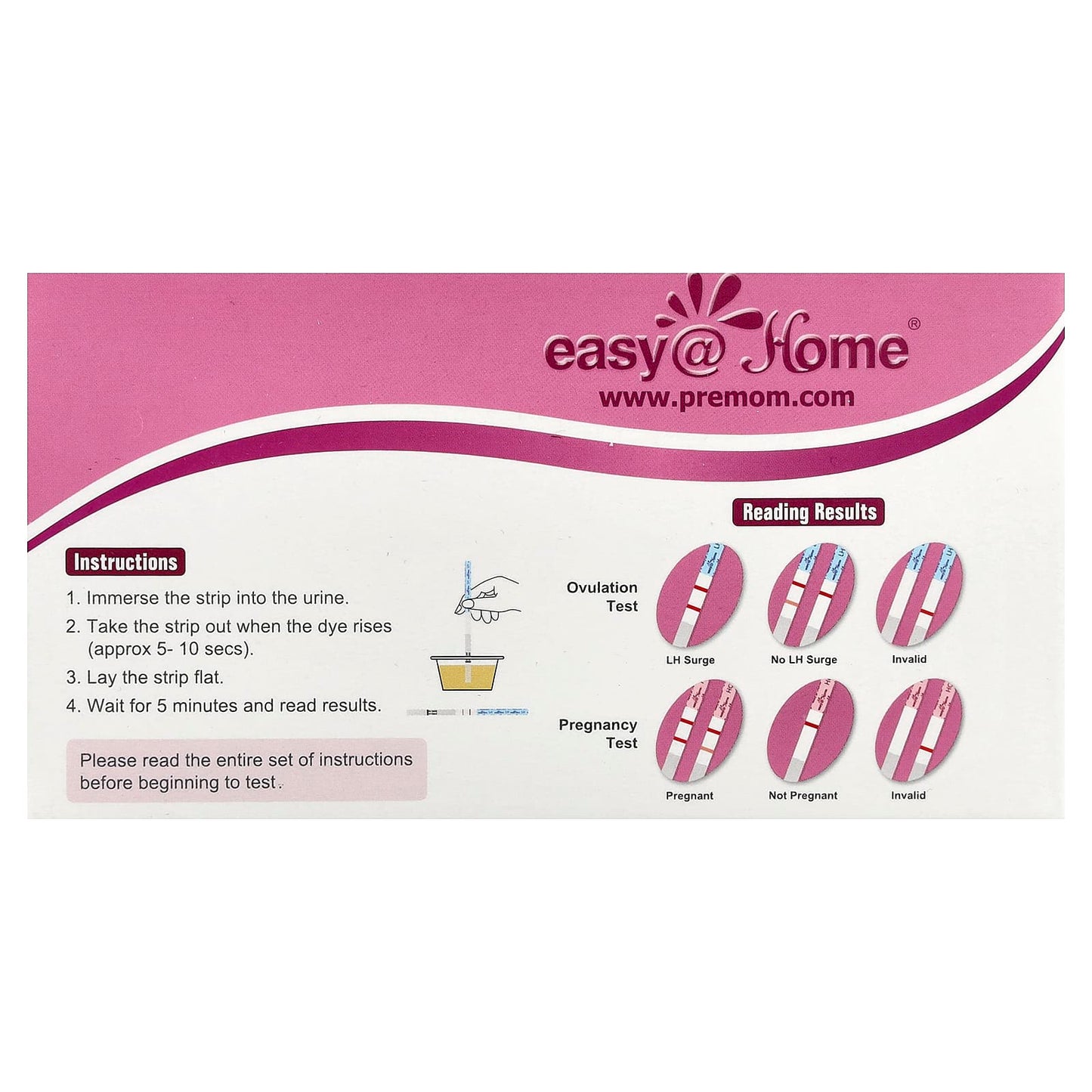 Easy@Home Ovulation and Pregnancy Test Kit - Accurate Fertility Tracking - Image 2