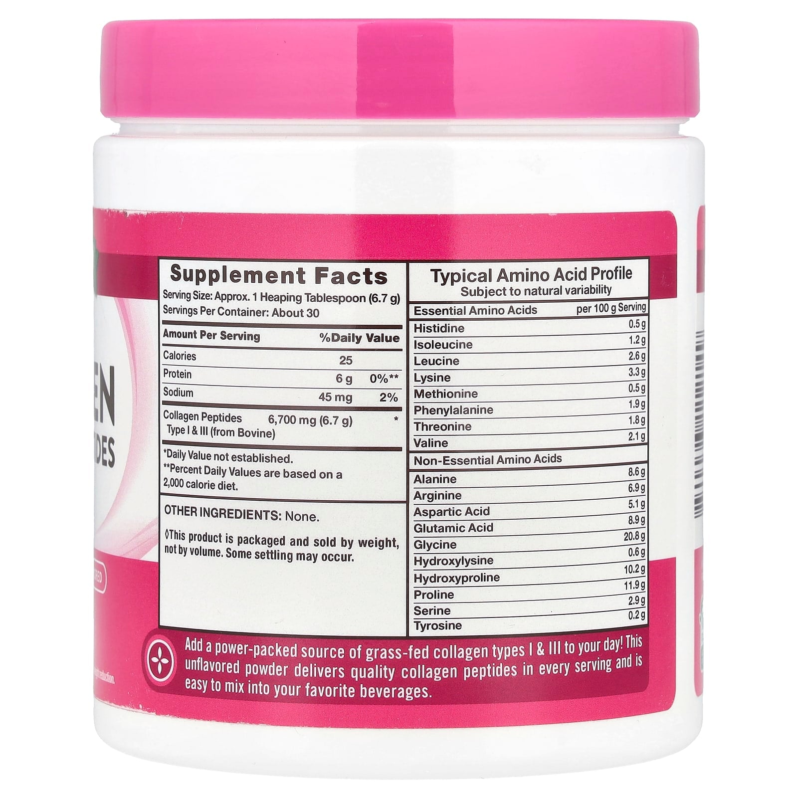 Nature's Truth, Ultra Collagen Powder, Unflavored, 7 oz (198 g) - Image 2