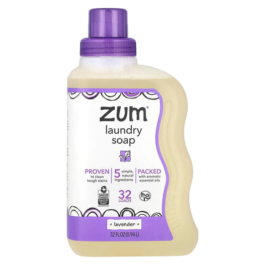 ZUM, Laundry Soap, Lavender, 32 fl oz (0.94 l) - Image 1