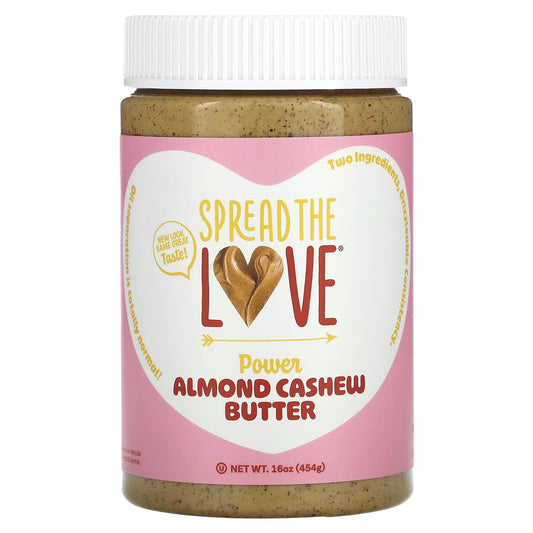 Spread The Love, Power Butter, Almond Cashew, 16 oz (454 g) - Image 1