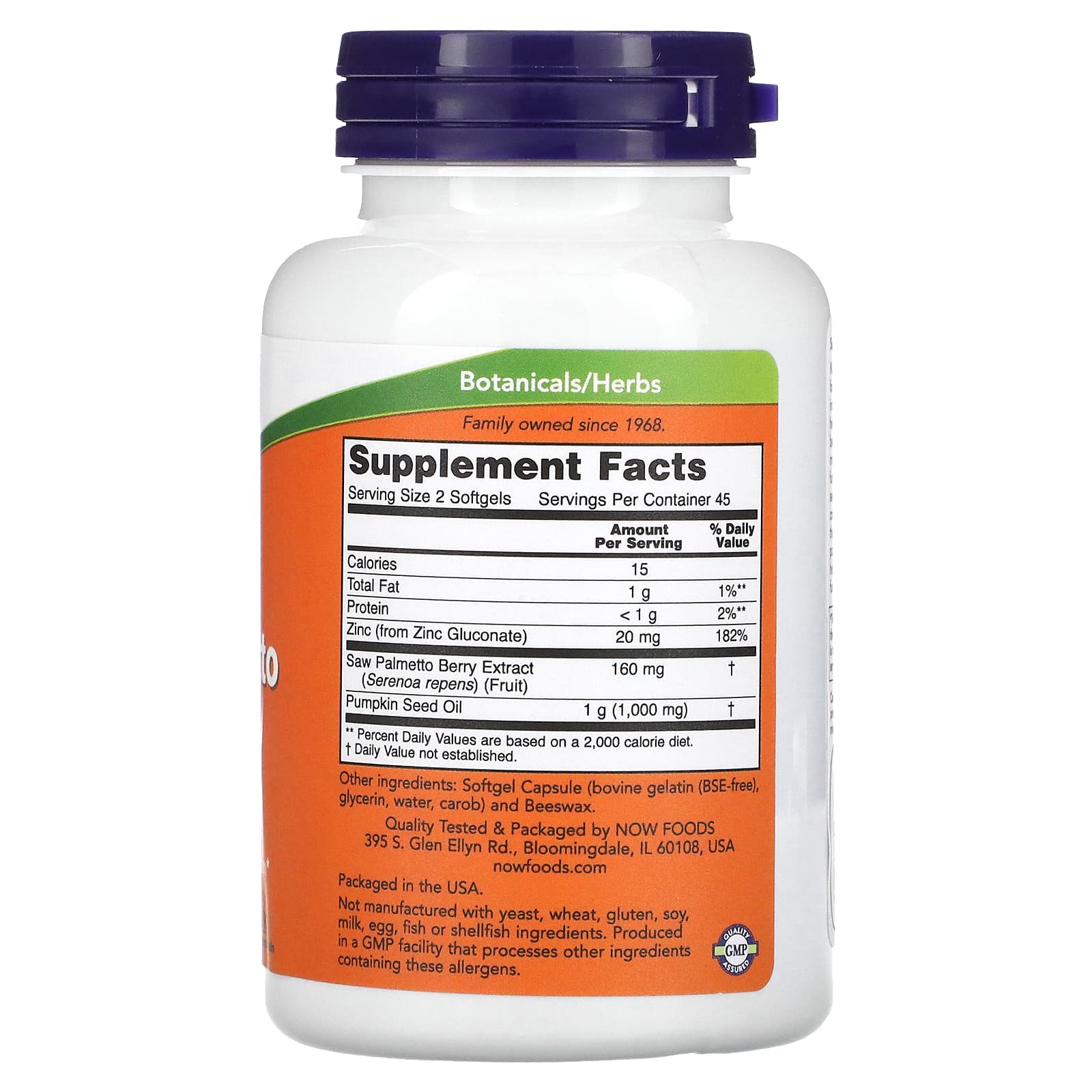 NOW Foods, Saw Palmetto Extract,  , 90 Softgels - Image 2