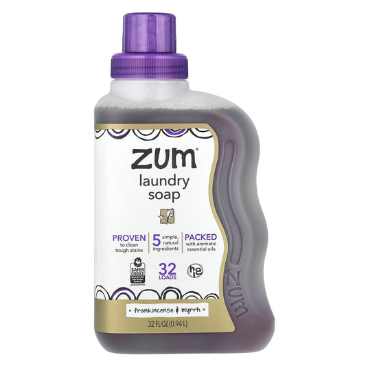 ZUM, Laundry Soap, Frankincense & Myrrh, 32 fl oz (0.94 l) - Image 1
