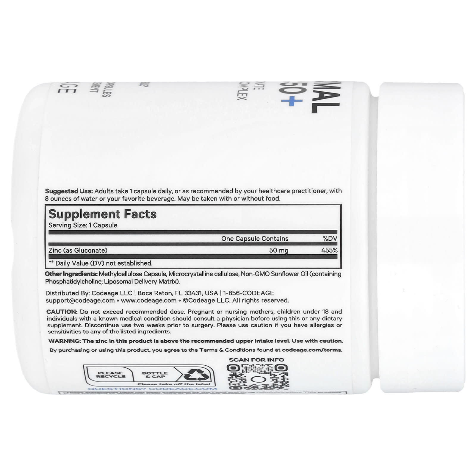Unlock Immune Power with Codeage Liposomal Zinc 50+ - Image 2