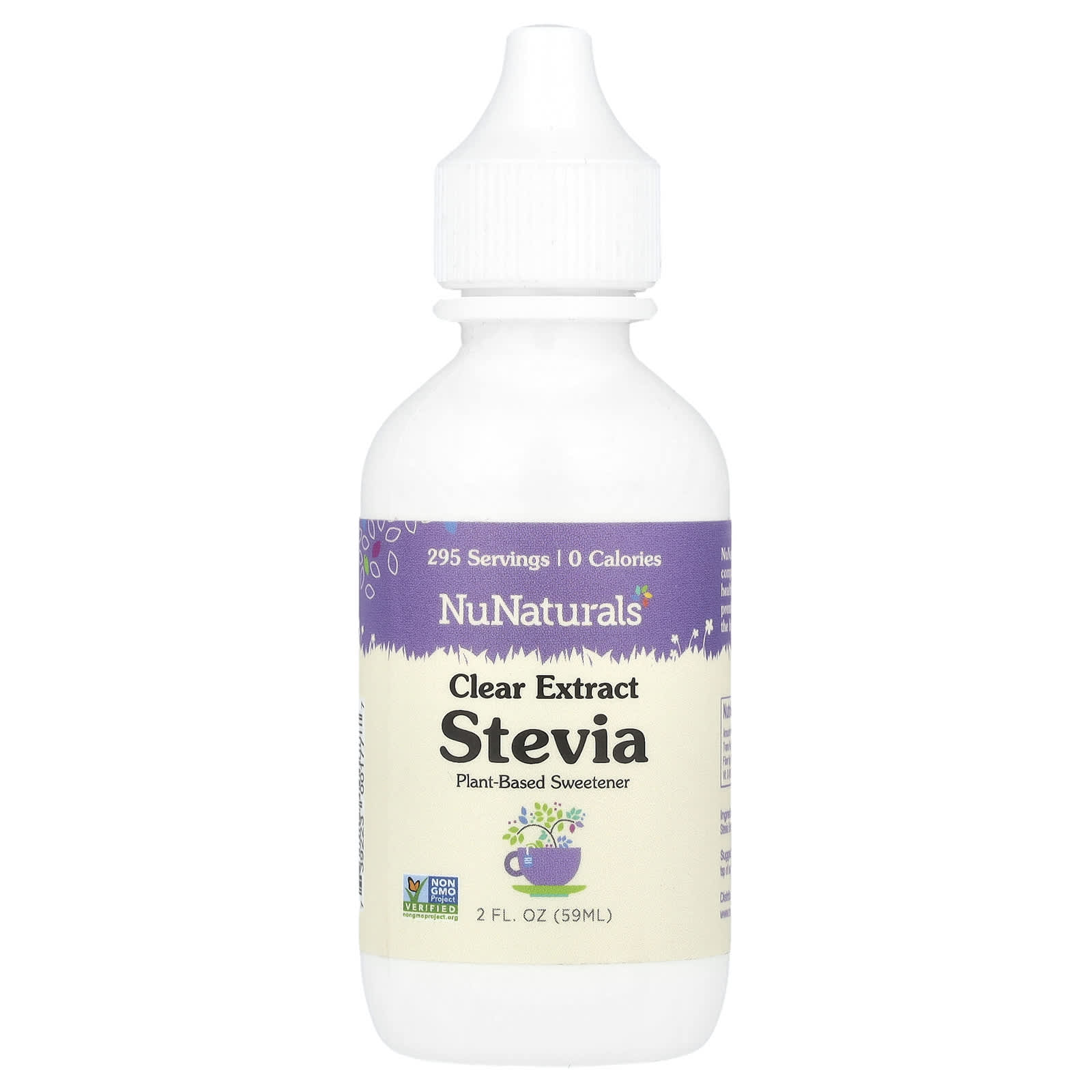 NuNaturals, Clear Extract Stevia, 2 fl oz (59 ml) - Image 1