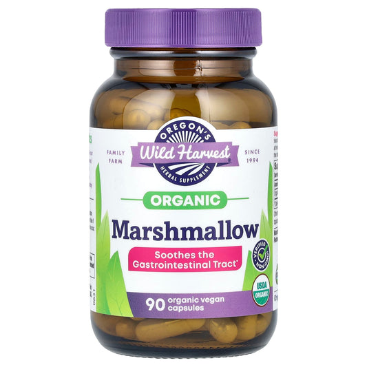 Oregon's Wild Harvest, Organic Marshmallow, 90 Organic Vegan Capsules (425 mg per Capsule) - Image 1