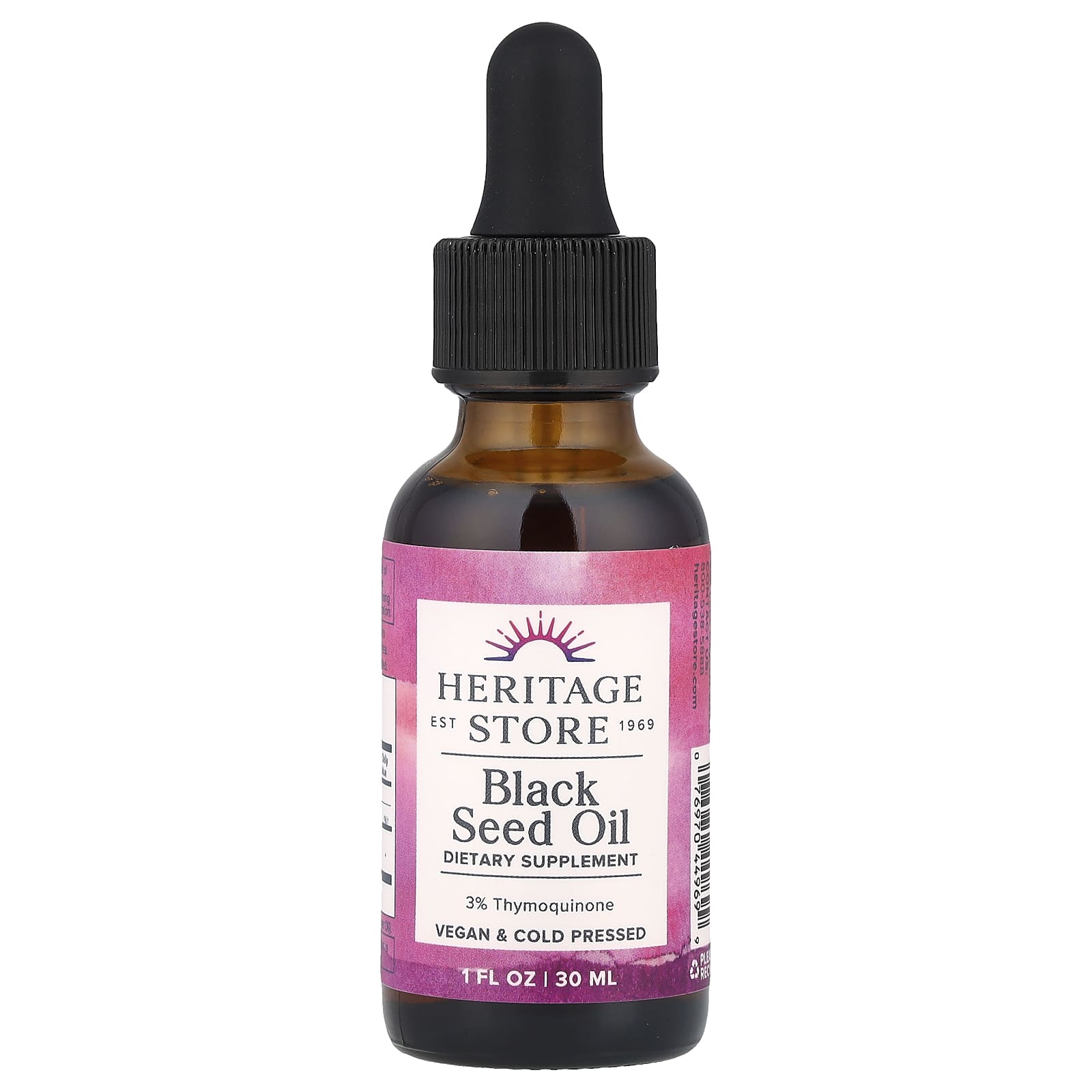 Black Seed Oil for Immunity & Health by Heritage Store - 1 fl oz (30 ml) - Image 1