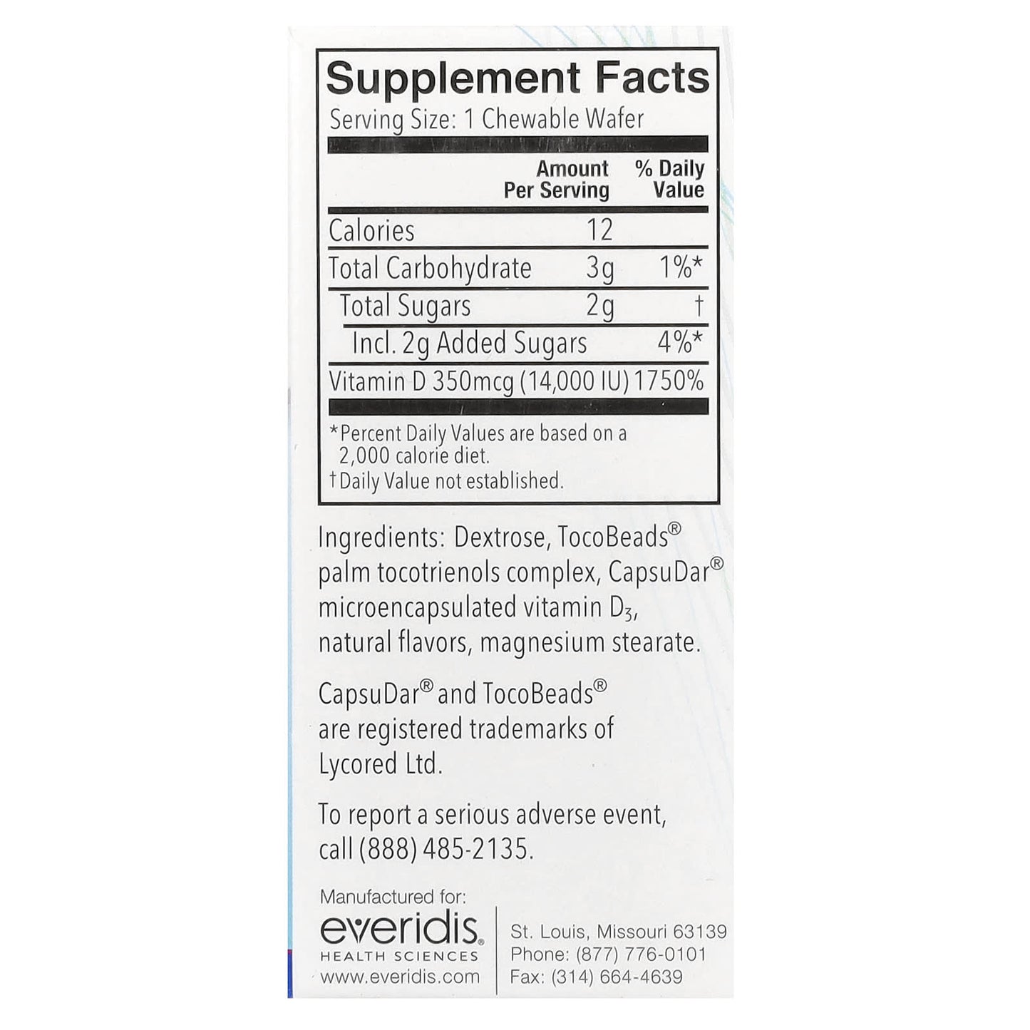 Replesta, NX Cholecalciferol, Once-Weekly Vitamin D, Natural Orange, 14,000 IU, 8 Chewable Wafers - Image 2