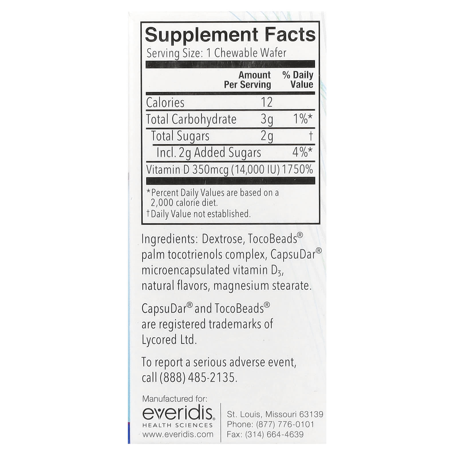 Replesta, NX Cholecalciferol, Once-Weekly Vitamin D, Natural Orange, 14,000 IU, 8 Chewable Wafers - Image 2