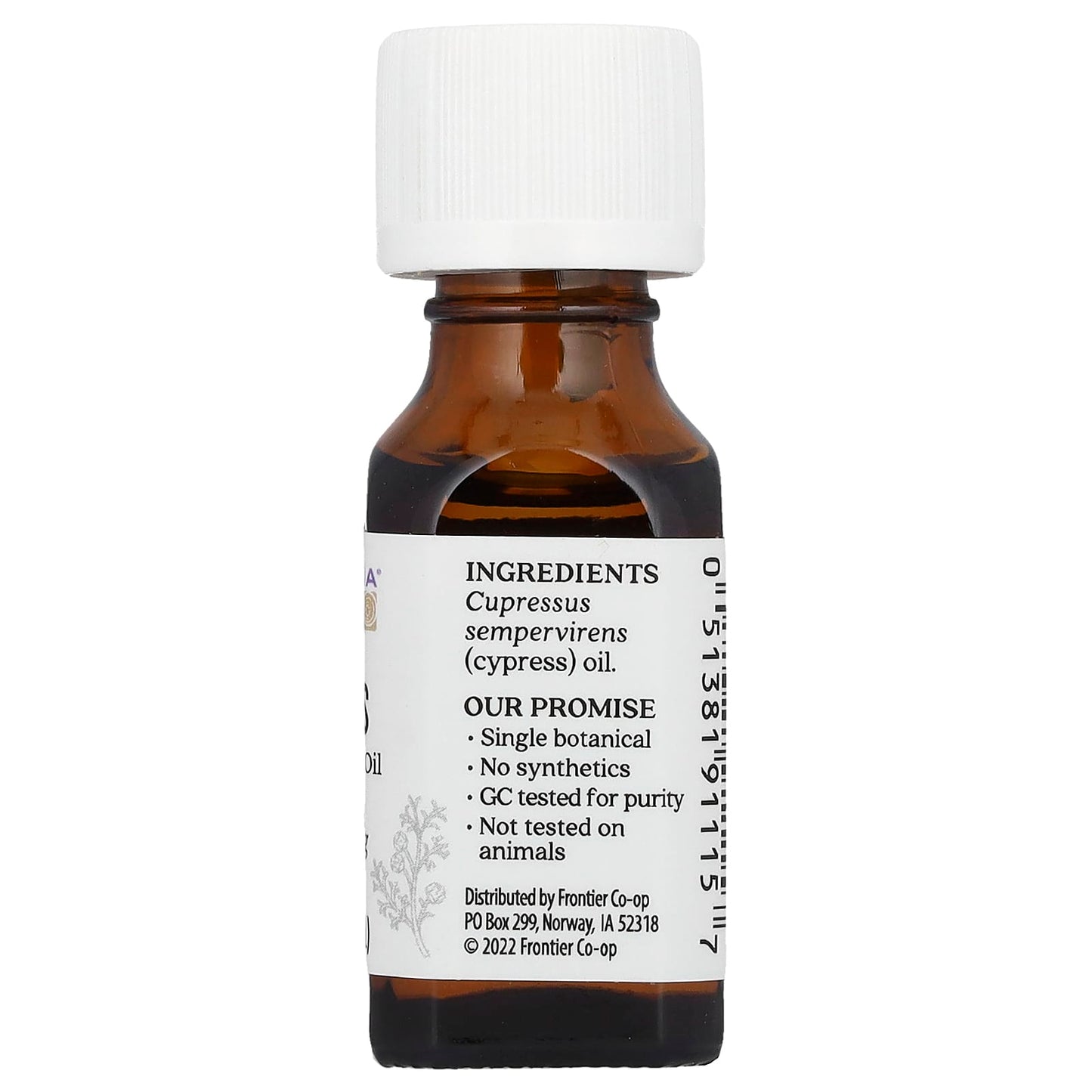 Aura Cacia Pure Cypress Essential Oil 0.5 fl oz for Mood Boost & Inspiration - Image 2