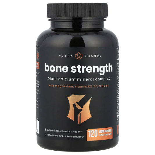 NutraChamps, Bone Strength, 120 Vegan Capsules - Image 1