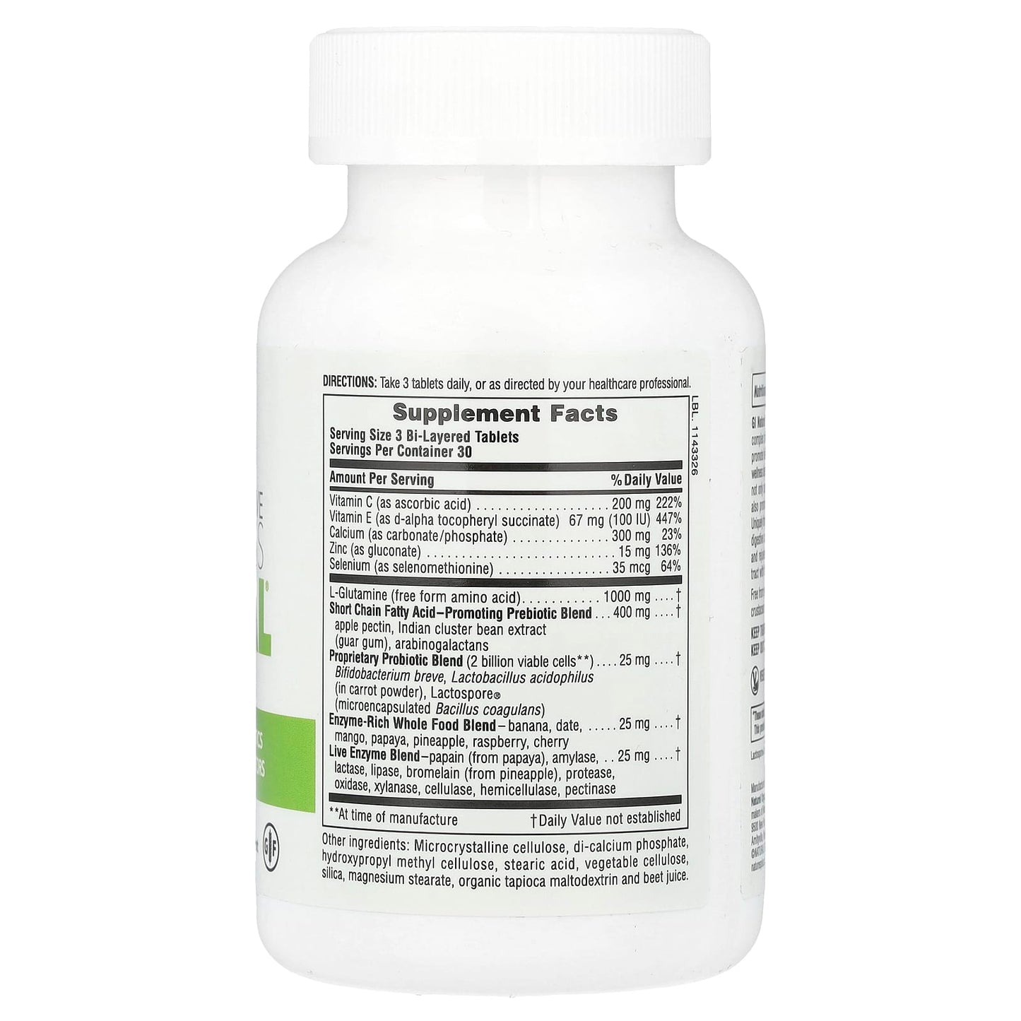 NaturesPlus, Total Digestive Wellness, GI Natural®, 90 Bi-Layered Tablets - Image 2
