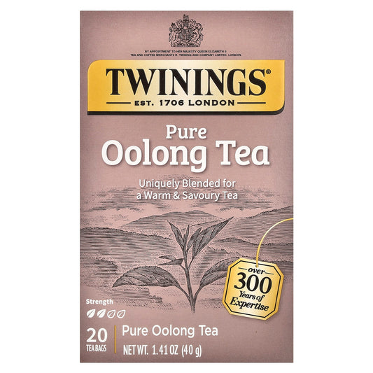 Twinings, Pure Oolong Tea, 20 Tea Bags, 1.41 oz (40 g) - Image 1