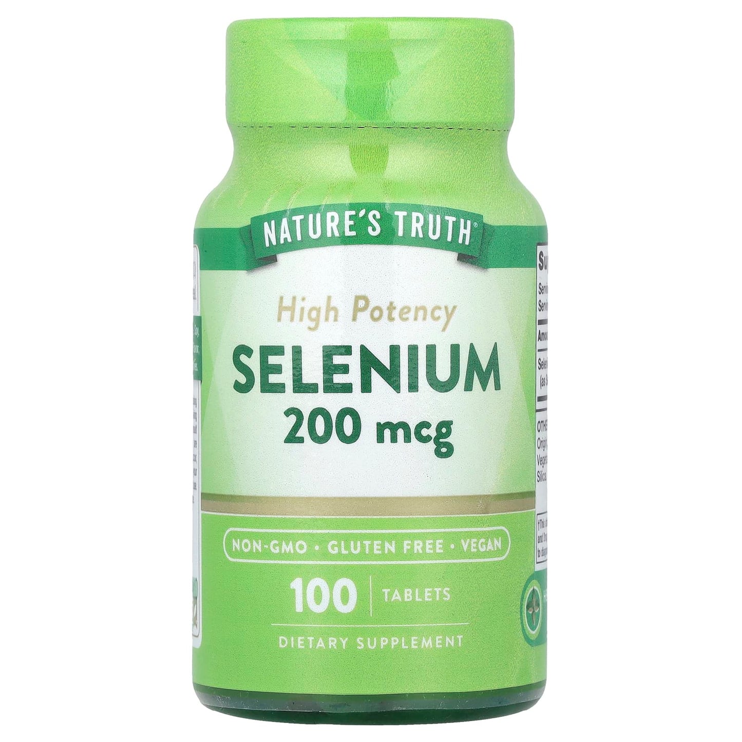 Nature's Truth, Selenium, High Potency, 200 mcg, 100 Tablets - Image 1