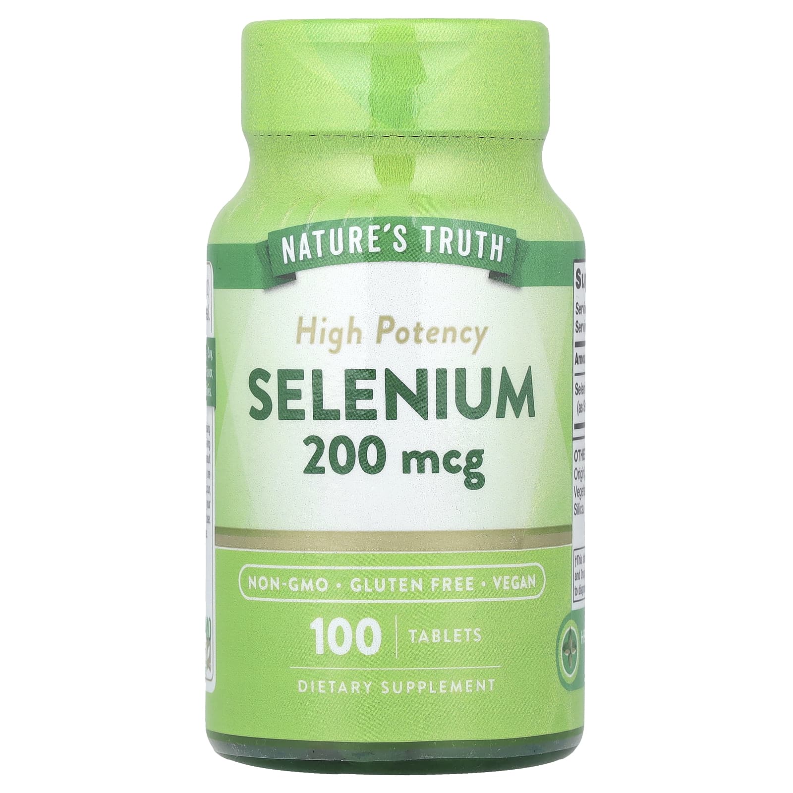 Nature's Truth, Selenium, High Potency, 200 mcg, 100 Tablets - Image 1