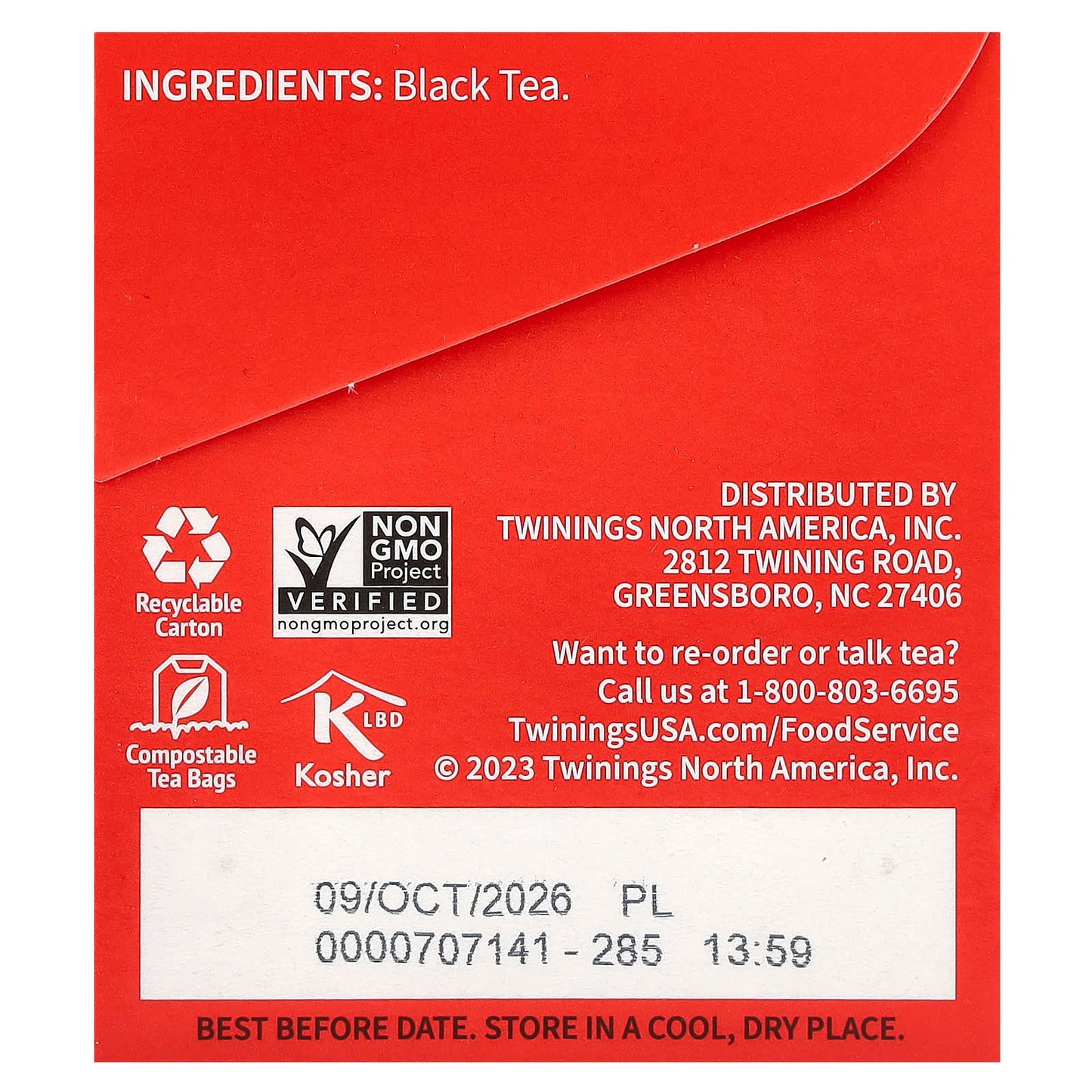 Twinings, Pure Black Tea, English Breakfast, 25 Tea Bags, 1.76 oz (50 g) - Image 2