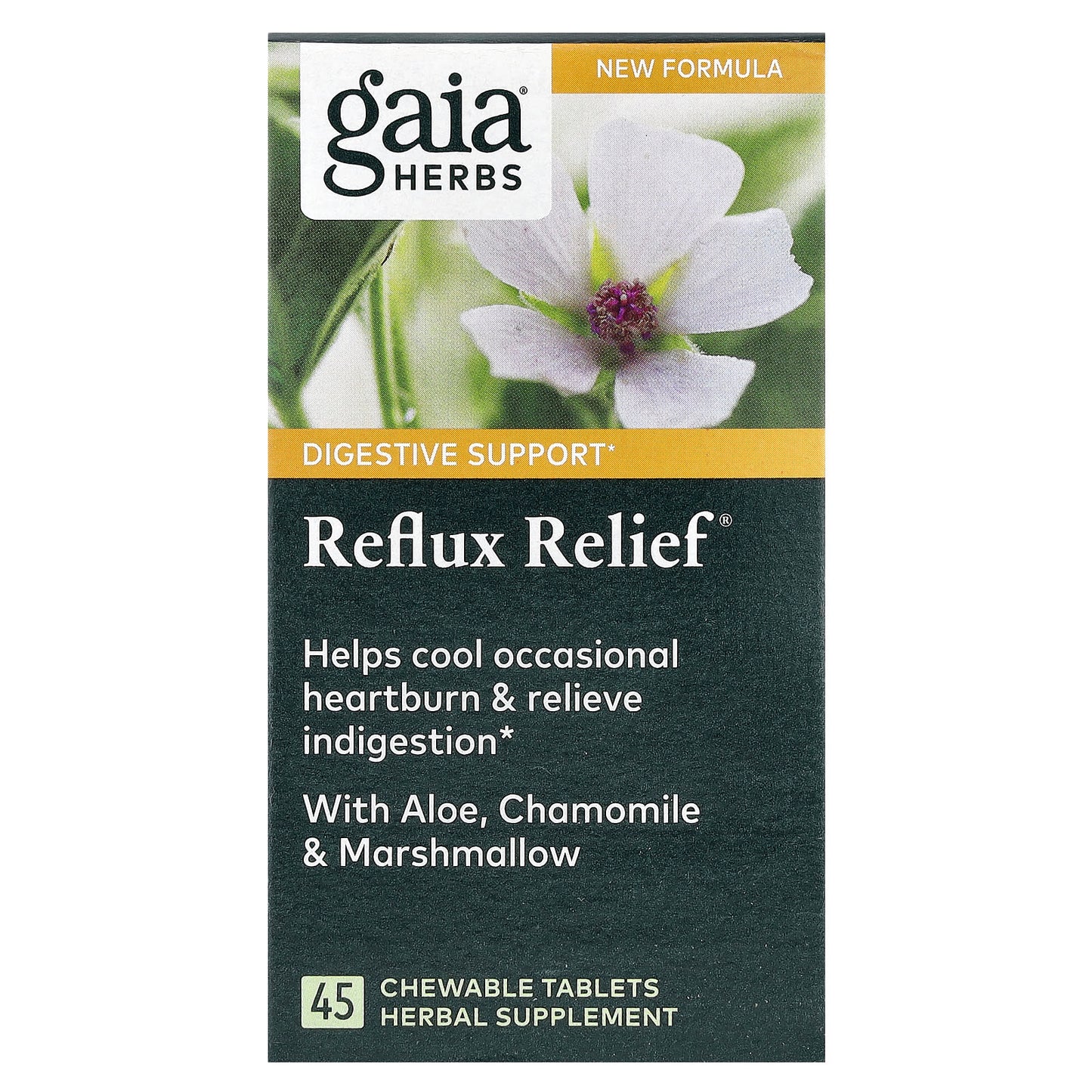 Reflux Relief - Natural Heartburn & Indigestion Chewable Tablets - Image 1