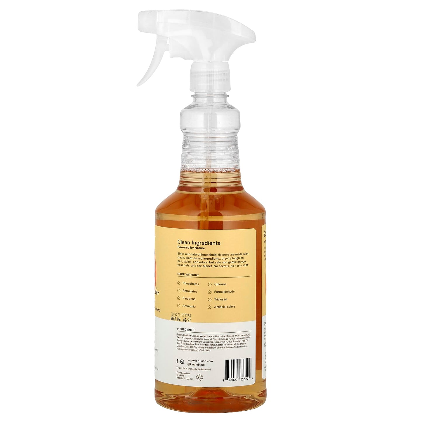 Kin+Kind, Pee + Stain + Odor Destroyer, Hardwood + Floor, Citrus, 32 fl oz (946 ml) - Image 2