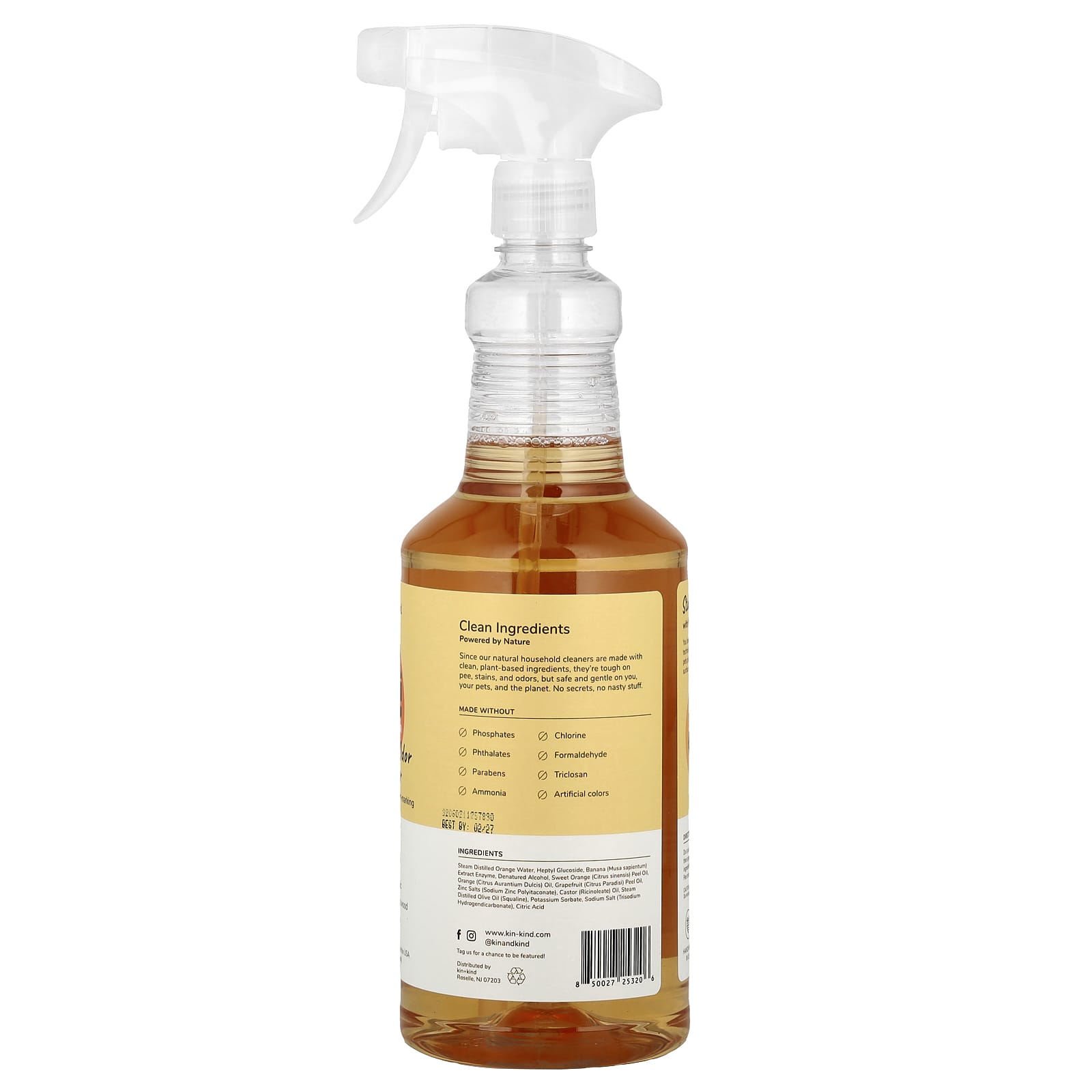 Kin+Kind, Pee + Stain + Odor Destroyer, Hardwood + Floor, Citrus, 32 fl oz (946 ml) - Image 2