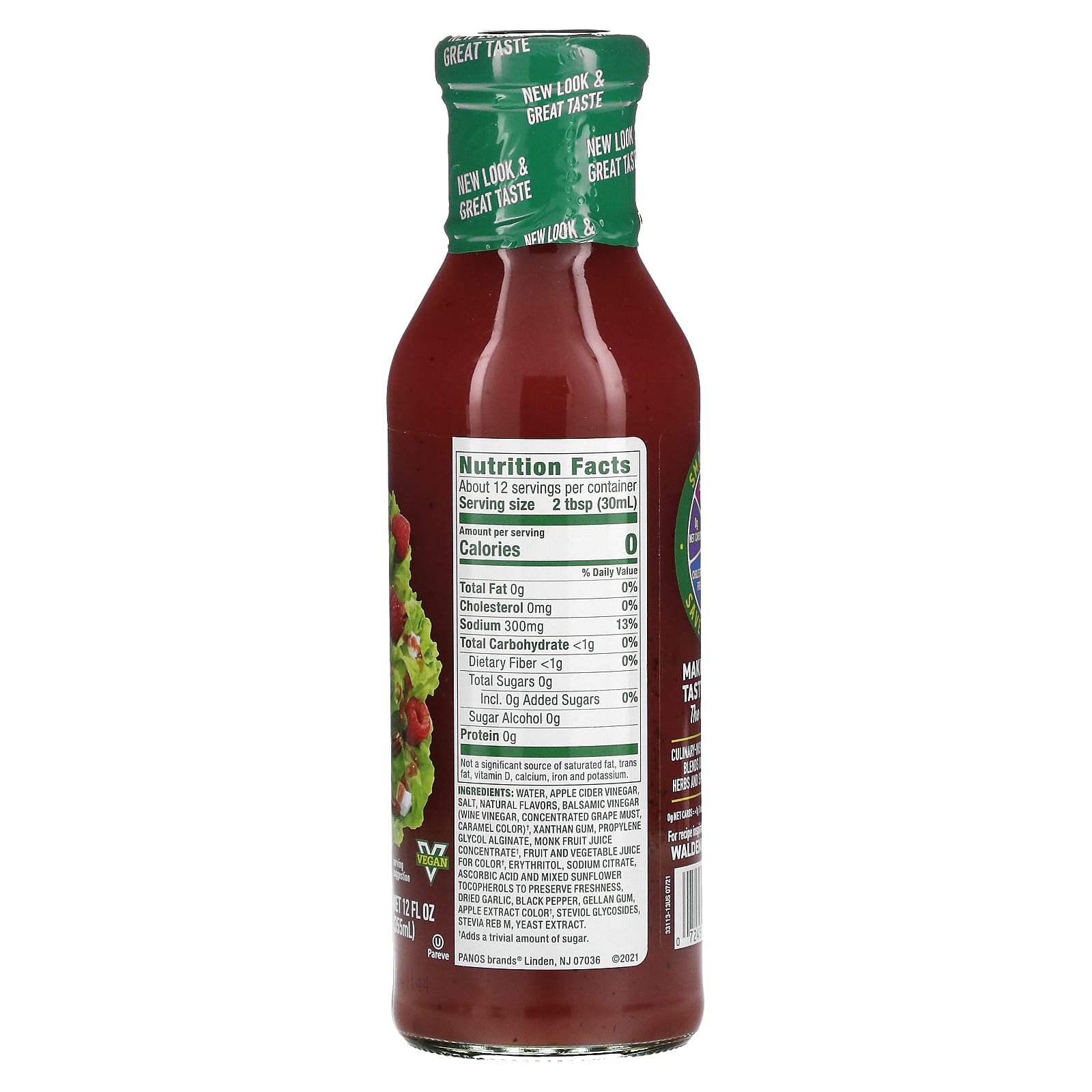 Walden Farms, Raspberry Vinaigrette, 12 fl oz (355 ml) - Image 2