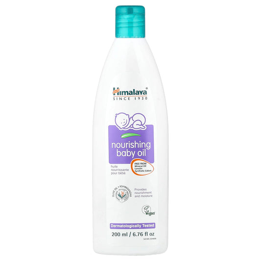 Nourishing Baby Oil by Himalaya for Sensitive Skin, 6.76 fl oz (200 ml) - Image 1