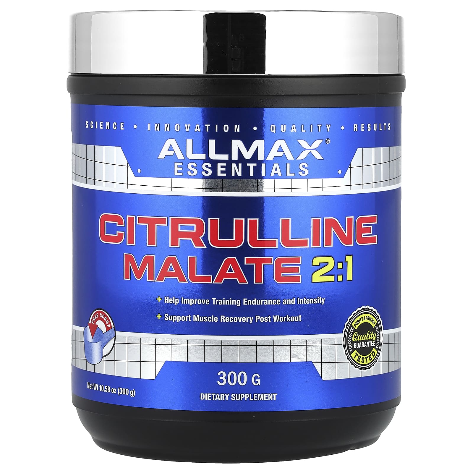 Boost Endurance & Recovery with ALLMAX Citrulline Malate 2:1 Supplement - Image 1