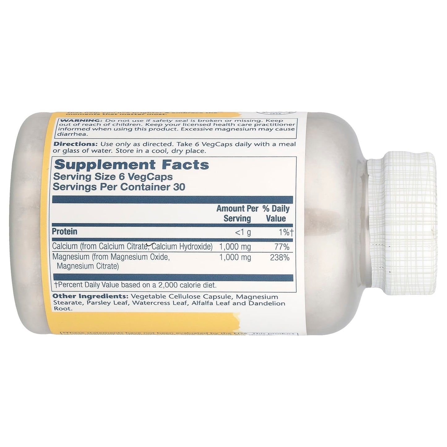 Solaray, Cal-Mag Citrate, 1:1 Ratio, 180 VegCaps - Image 2