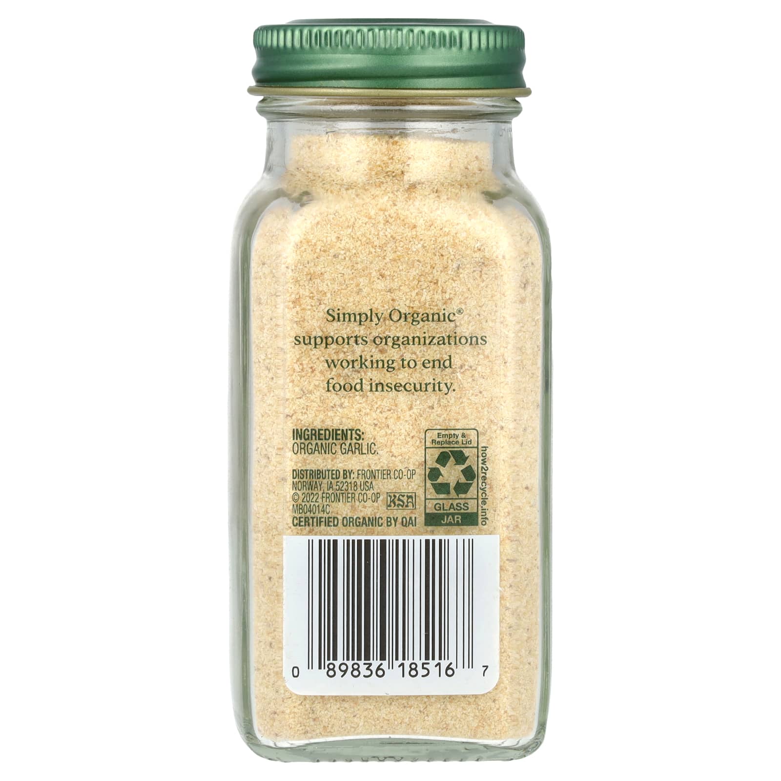 Simply Organic, Garlic Powder, 3.64 oz (103 g) - Image 2