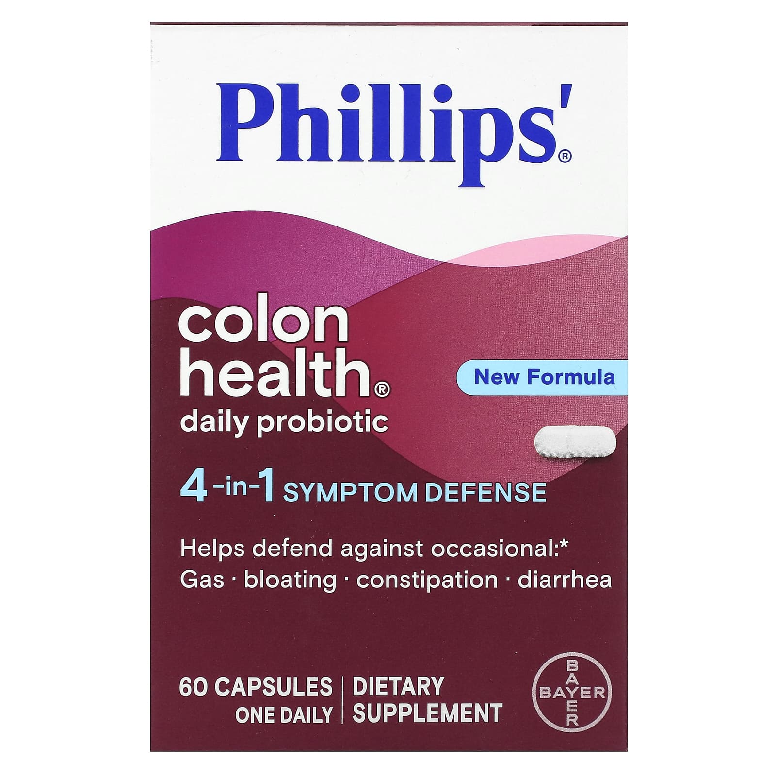 Phillip's, Colon Health Daily Probiotic, 60 Capsules - Image 1